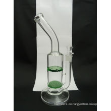 Bent Neck Glaspfeife für Rauch mit Spinning Splash (ES-GB-105)